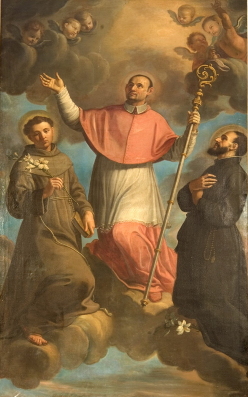 42-Domenico Carretti-I santi Carlo Borromeo, Antonio di Padova e Gaetano da Thiene-Passirano(BS)